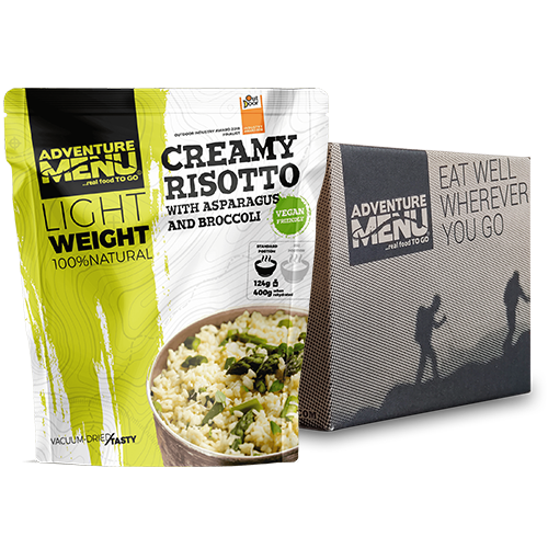 Krémové rizoto s chřestem a brokolicí